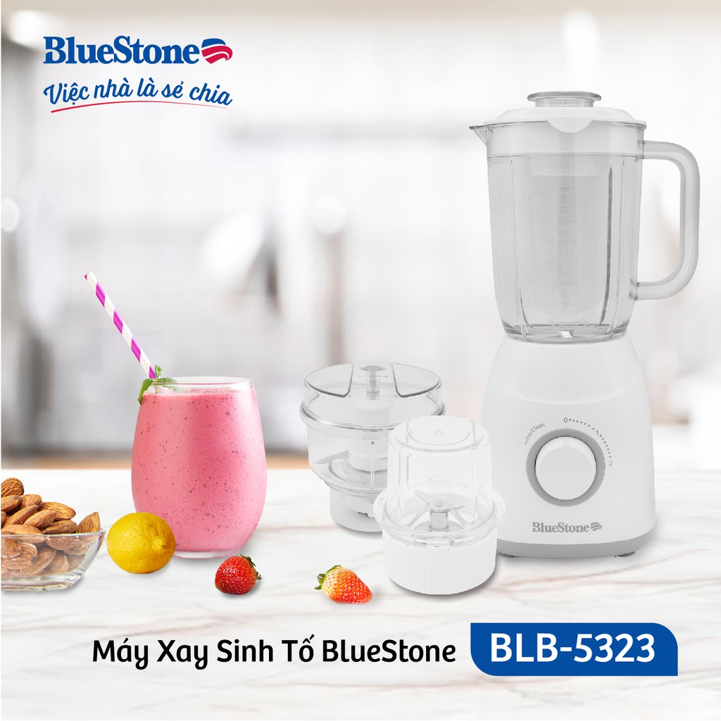 [Mã ELBLUEWL4 giảm 10% đơn 500K] Máy Xay Sinh Tố BlueStone BLB-5329 1.3L