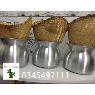 [Combo]Một chõ hấp xôi + 2 vỉ tre hấp xôi Lào