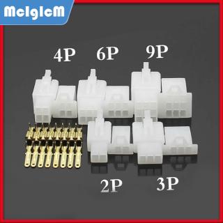 5Sets Bộ giắc nối dây điện xe máy 2.8 mm 2P/3P/4P/6P/9P 6A đầu cắm và lỗ cắm