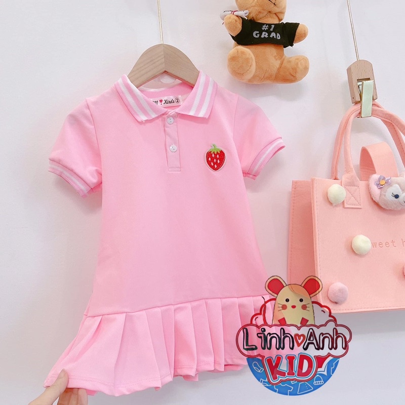 Váy Polo cá sấu hàng thiết kế chân Váy đuôi cá siêu xinh cho bé gái(LR1)