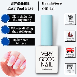 "Very good Nail - Easy peel Base Gel 10ml": Sơn gel base Dễ tháo Giảm hư hại móng Sơn gel Hàn quốc chính hãng