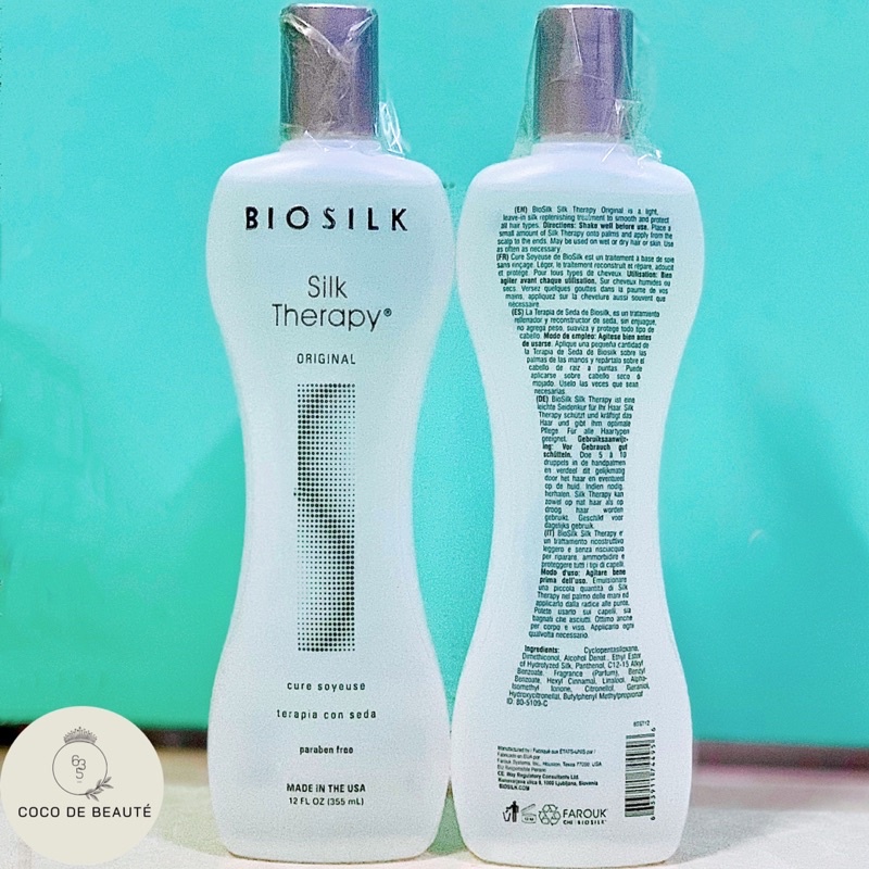 TINH DẦU CHO TÓC SUÔN MỀM VÀO NẾP BIOSILK MỸ