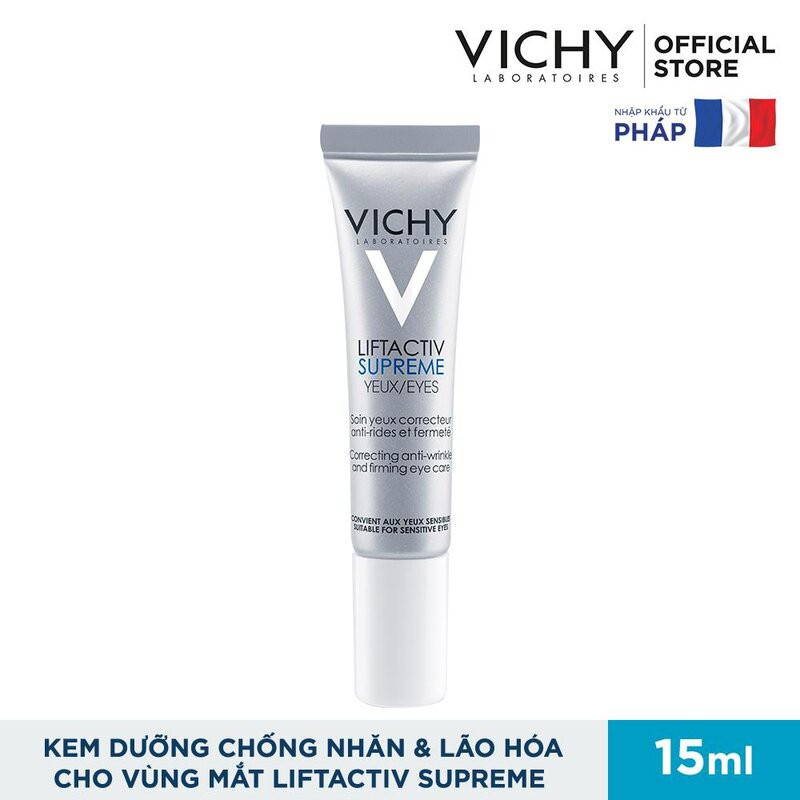 Vichy - Kem Dưỡng Vichy Giúp Giảm Nếp Nhăn & Săn Chắc Da Vùng Mắt 15ml Liftactiv Eyes Supreme