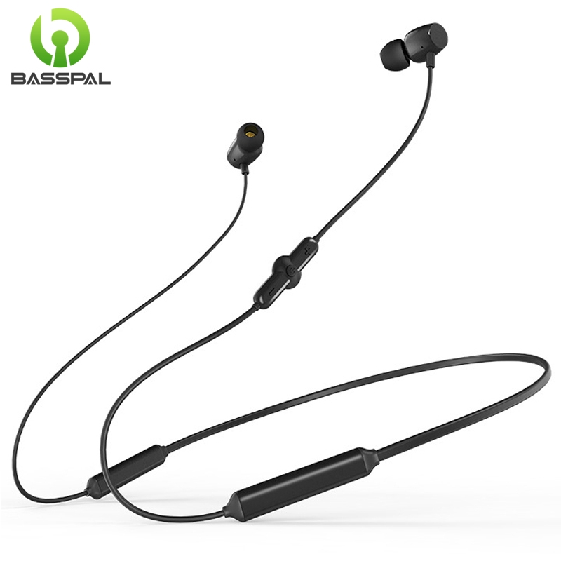 Tai nghe không dây Basspal Q5 bluetooth chất lượng âm nổi Hifi có mic cho chạy bộ và tập gym