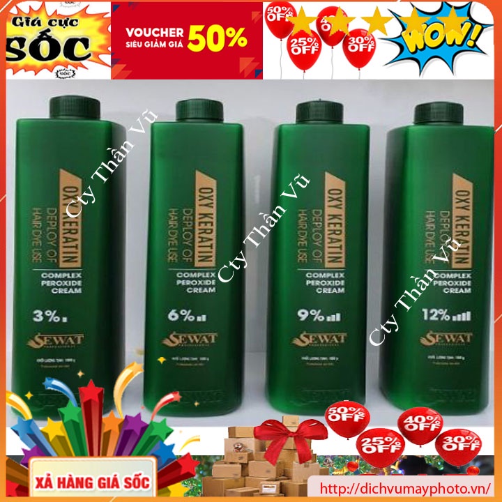 Trợ Nhuộm Oxy Keratin SEWAT Giúp Tóc Sau Khi Làm Không Khô Xơ Và Đẹp Hơn
