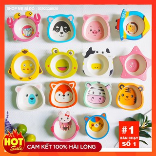 Bát Ăn Dặm Sợi Tre Hình Thú Cho Bé ( Ảnh Thật)