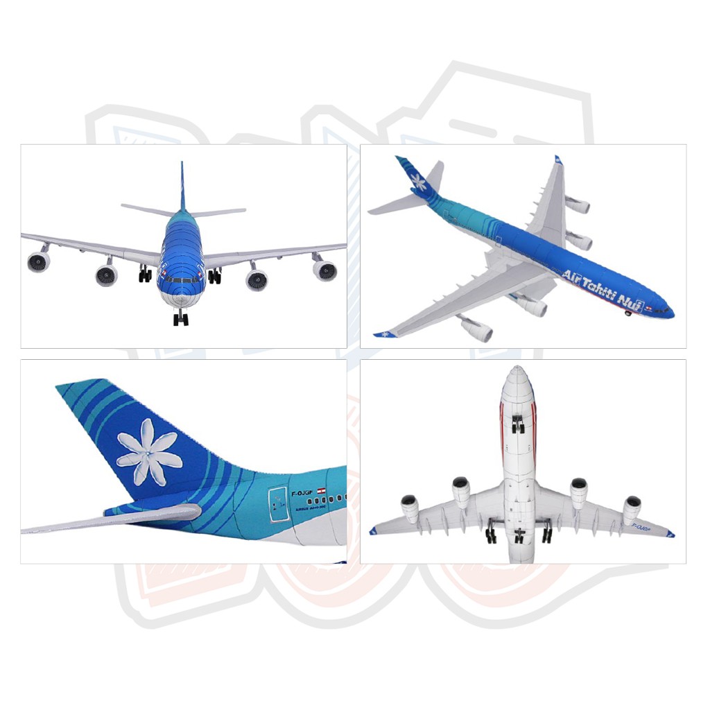 Mô hình giấy Máy bay Air Tahiti Nui AIRBUS A340-300