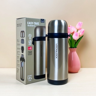 Bình Giữ Nhiệt Lock&Lock 1L – Thép Không Gỉ – Có Quai Xách – Dùng Làm Ly Uống Nước LHC1439