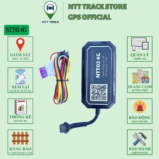 Định vị chống trộm giám sát xe máy ô tô NTT02 chip 4G