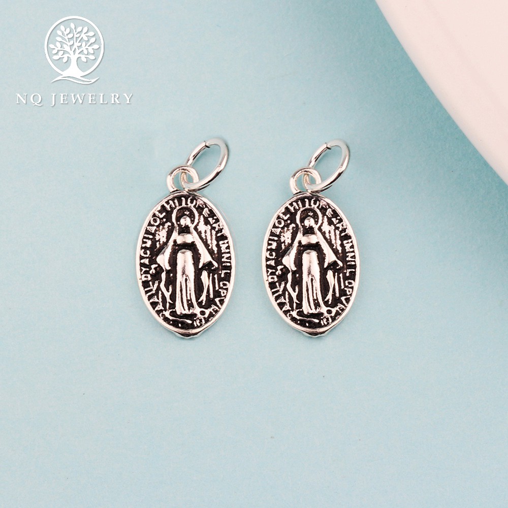 Charm bạc madona jesus mary - NQ Jewelry