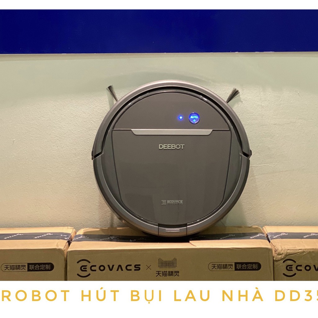 ROBOT HÚT BỤI LAU NHÀ DEEBOT DD35 Ecovacs - Hàng new nguyên seal 2021