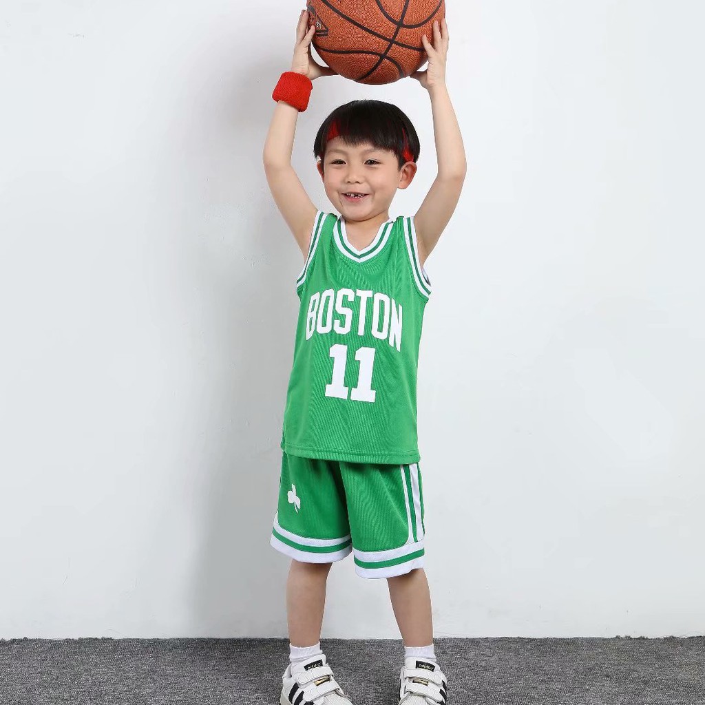 Bộ Quần Áo Bóng Rổ Số 11 Kyrie Irving Jersey 3 Màu Cho Bé Trai