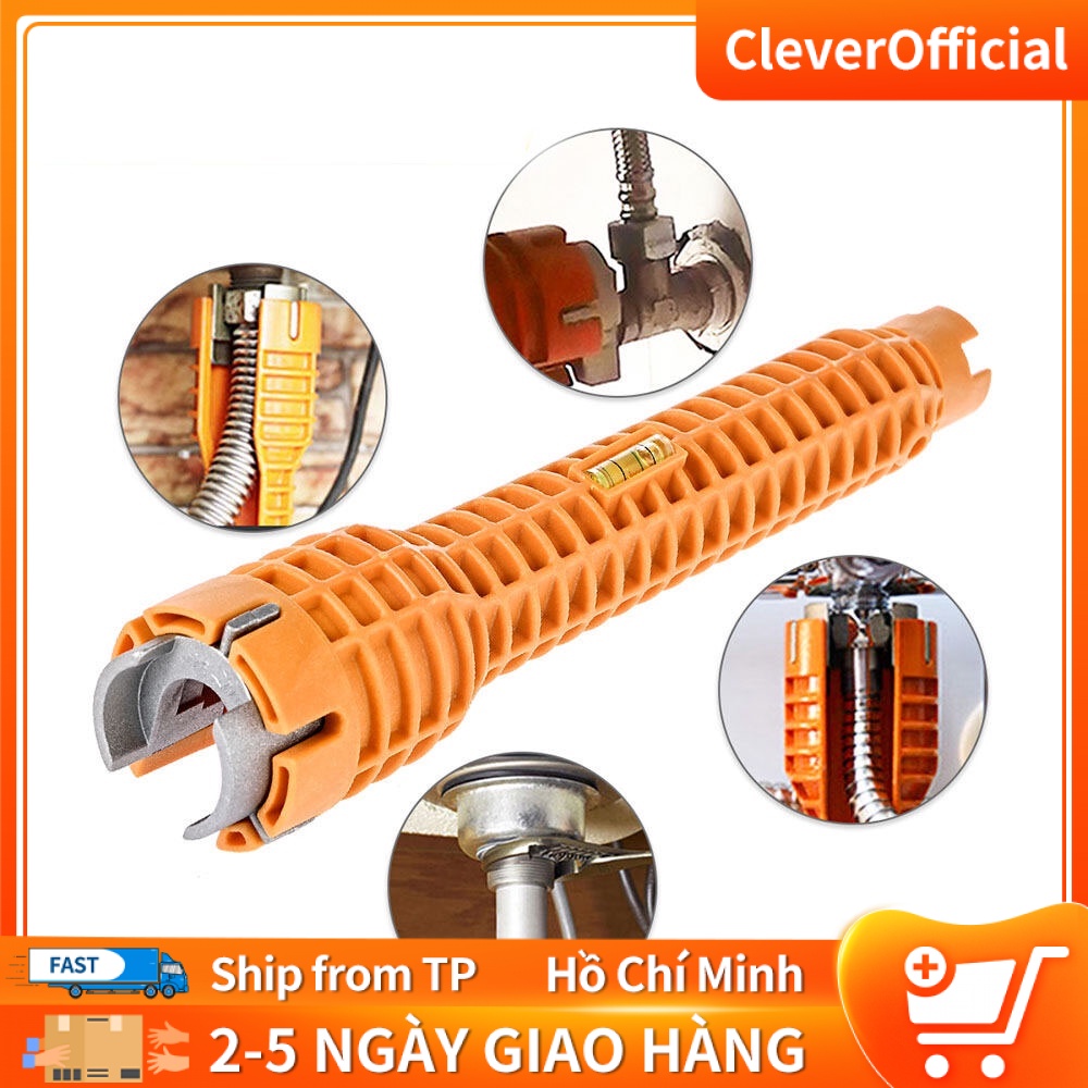 Bộ cờ lê sửa chữa hệ thống ống nước đa chức năng 5 trong 1，Dụng Cụ Dụng Cụ Đặt Cờ Lê, Vòi Nước Cho Nhà Chủ, Phòng tắm