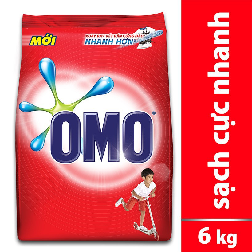 [GIẢM GIÁ SỐC] Bột giặt Omo đỏ 6kg- đánh bay mọi vết bẩn