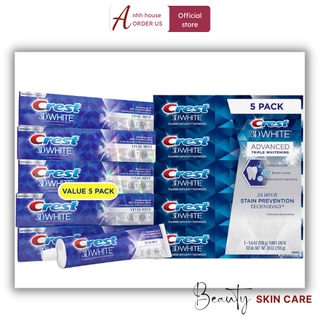 [ MẪU MỚI CỦA 147Gr ] KEM ĐÁNH RĂNG CREST 3D WHITE ADVANCED 147Gr - ORDER US