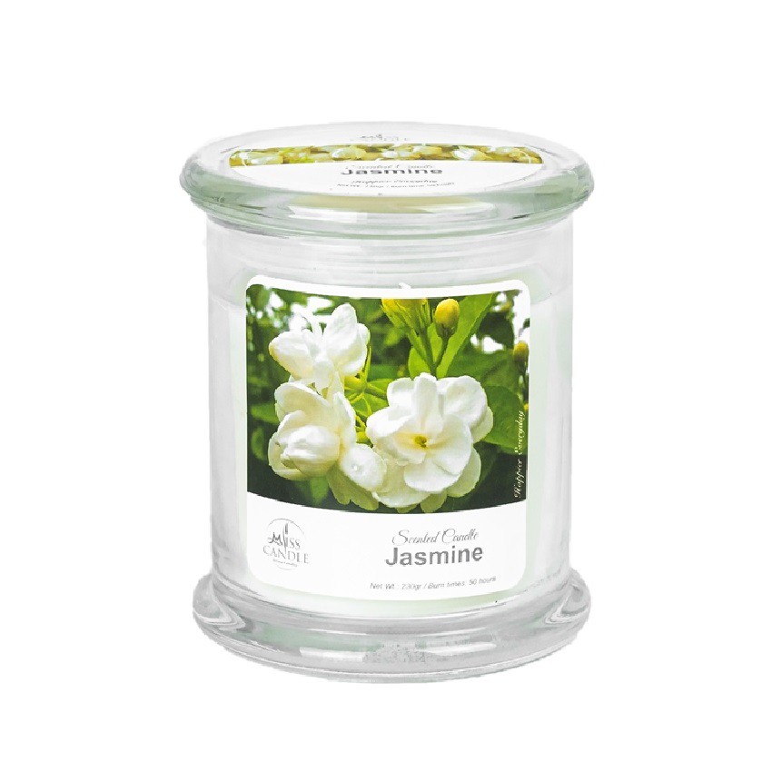 Hũ nến thơm Miss Candle NQM3414 Jasmine (Hương hoa nhài)