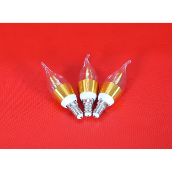 Bộ 3 bóng đèn LED C35 4w hình nến đổi màu đui E14
