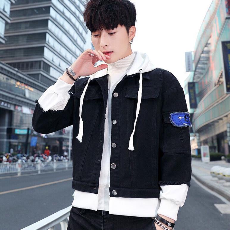 Áo Khoác Jean Nam Liền Mũ Nam Nữ Đẹp Cao Cấp, Áo Rin Xu hướng Hot hiện nay .
