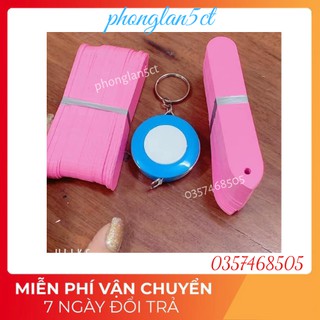 Combo 100 thẻ ghi tên có lỗ + Thước đo, thước dài - thẻ ghi tên lan
