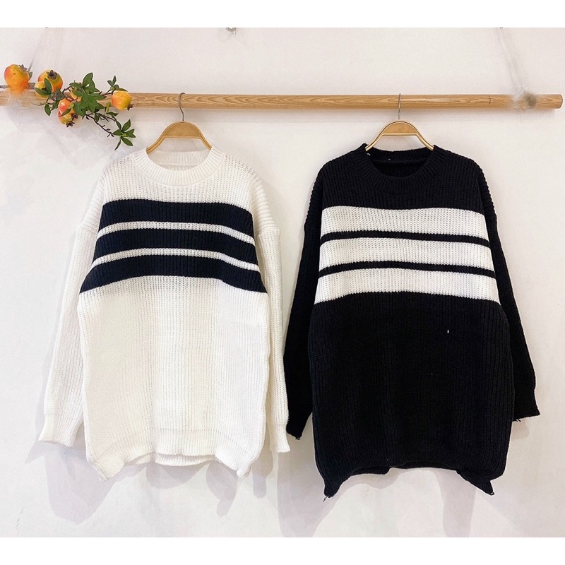 Áo Len kẻ ( ảnh thật shop chụp ) | BigBuy360 - bigbuy360.vn