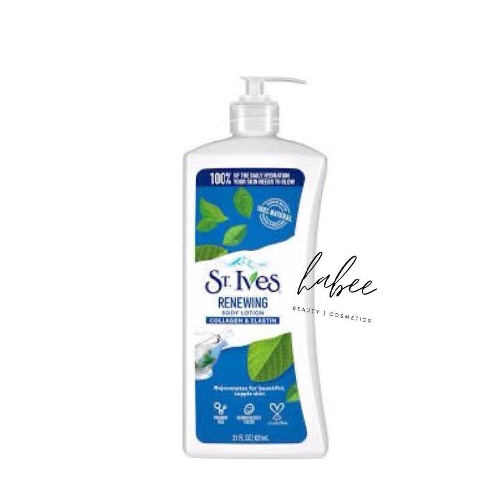 Sữa dưỡng thể St.Ives Mềm trắng da body lotion St.Ives Yến Mạch và Bơ/ Collagen 621ml