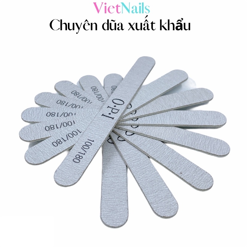 Lốc 50 cây Dũa móng tay OPI mỏng lõi nhựa ♥️ Cây Dũa Manicure không thể thiếu cho thợ Nails