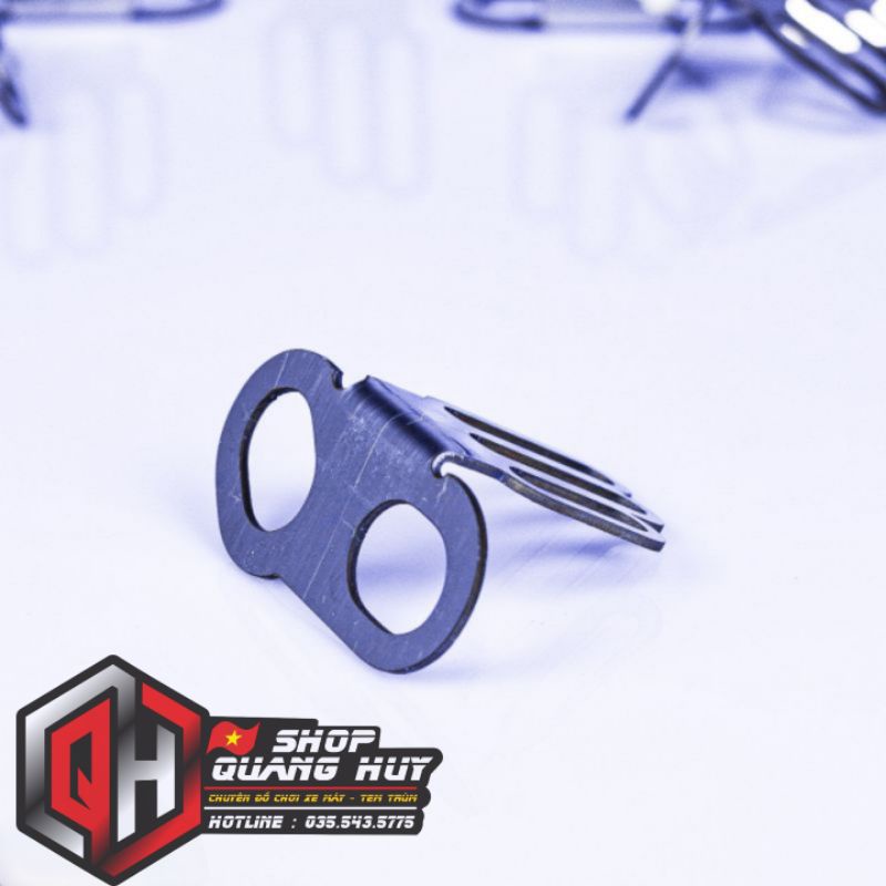 Pát gắn đèn trợ sáng mini vào phuộc Inox 304