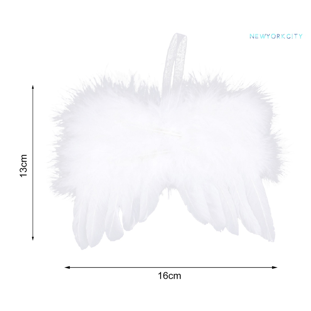Ny-đồ Trang Trí Cây Thông Giáng Sinh Lông Vũ Màu Trắng Siêu Mềm Bắt Mắt Sành Điệu