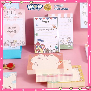 [PM001] Giấy note ghi chú dễ thương Wowpretty miếng dán ghi nhớ nhiều hình xinh xắn