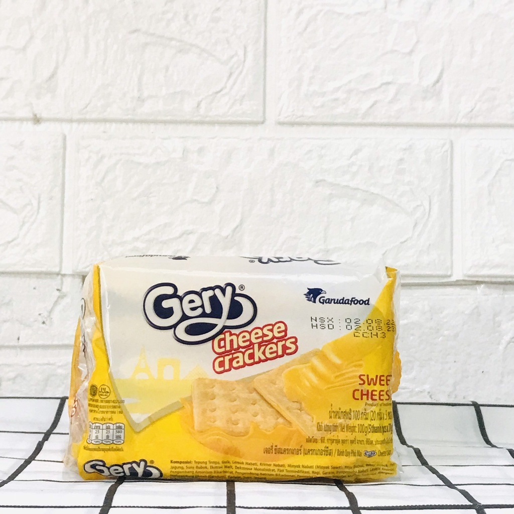 Bánh Quy Phô Mai Gery Cheese Cracker Gói 90g-105g