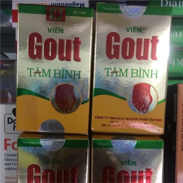 Viên Gout Tâm Bình (phòng ngừa và hỗ trợ điều trị bệnh gout)