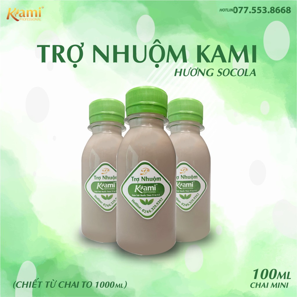 (CHÍNH HÃNG) Oxi nhuộm (trợ nhuộm) chống xót KAMI- hương socola (chai nhỏ 100ml) | BigBuy360 - bigbuy360.vn