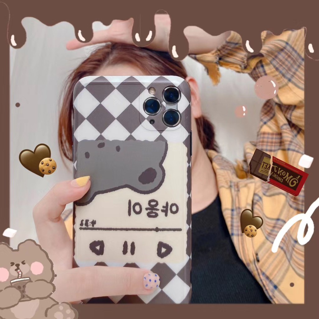 Ốp Điện Thoại Hình Gấu Đáng Yêu Cho Iphone 11 Pro Xs Max Xr I 8 I 7 Plus | BigBuy360 - bigbuy360.vn