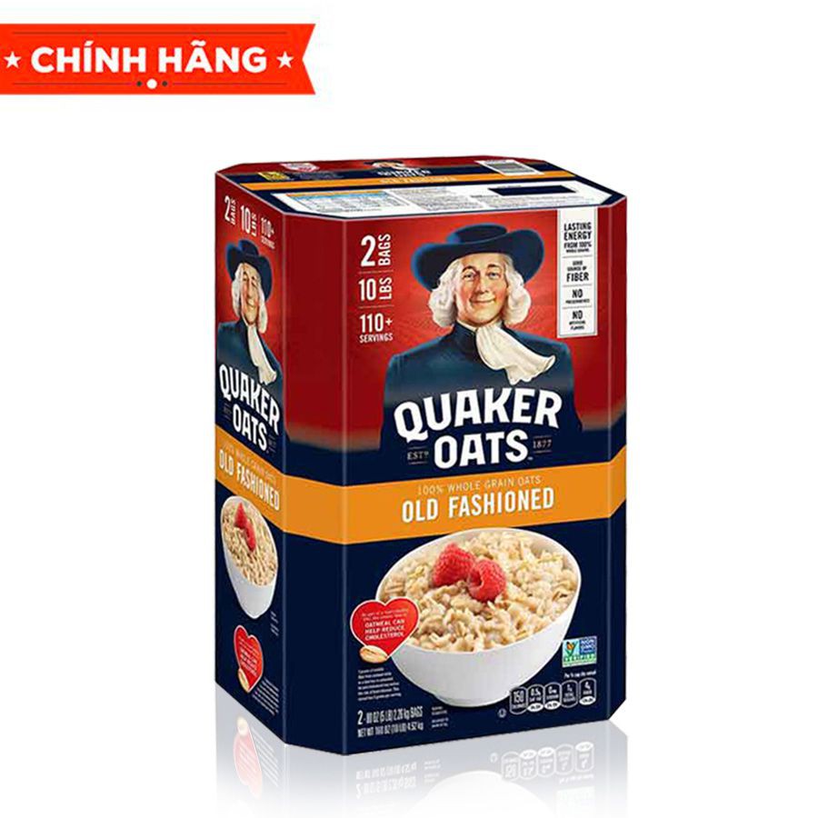 YẾN MẠCH QUAKER OATS OLD FASHIONED 4,53KG( Có hóa đơn)