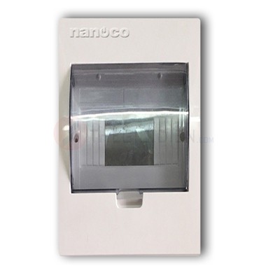 Tủ Điện MẶT NHỰA ĐẾ KIM LOẠI Nanoco (Panasonic) NDP104
