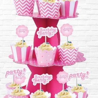 Kệ tháp bánh cupcake 3 tầng