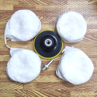 Phớt lông cừu đánh bóng ô tô xe hơi 4inch Buộc