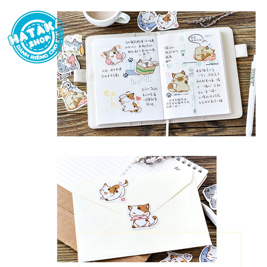 Sticker cute, dễ thương mẫu HOT nhất dán trang trí laptop, mũ nón bảo hiểm, vali, xe tay ga, ván trượt