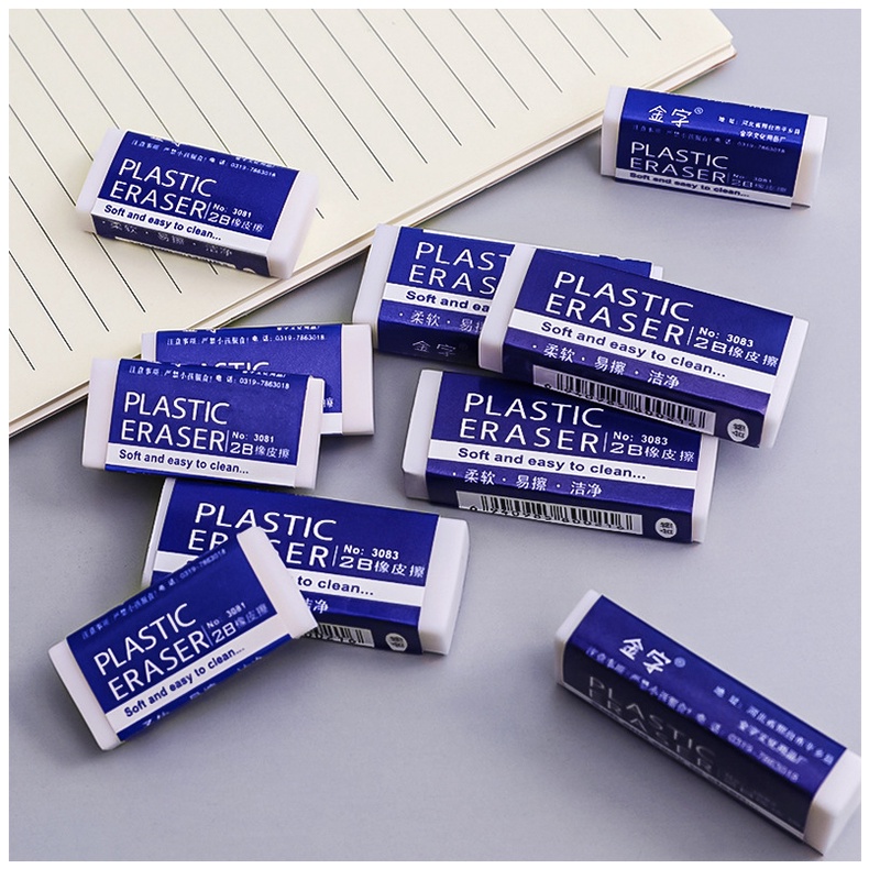 [Mã LIFE1404ALL50K giảm 10% đơn 200K] Cục tẩy bút chì cao cấp ít vụn tẩy Plastic Eraser