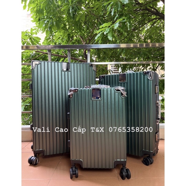 Vali kéo vali khung nhôm khóa sập cao cấp du lịch size 20/24/29