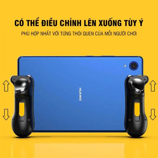 🆔Tay cầm chơi game Ipad tặng kèm 4 bao tay chơi game ff,pubg,rol,... auto táp siêu nhanh 32 nhịp/s, nút bắn pubg gaming.