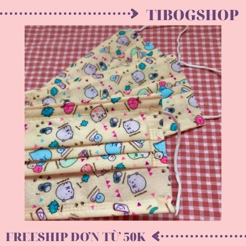 KHẨU TRANG HOẠ TIẾT XINH (Combo 50 cái)❤️