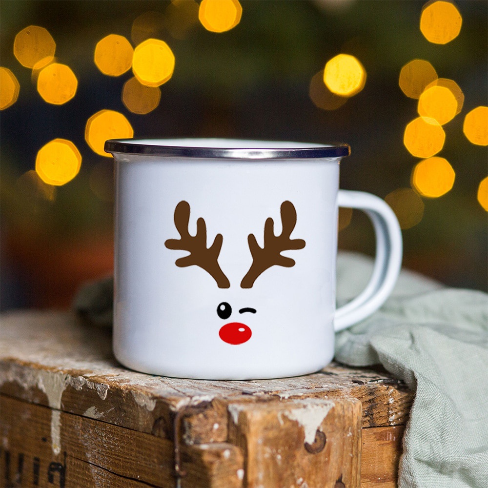 Tuần Lộc & Giáng Sinh Cốc Nước Nóng / Socola Hình Ông Già Noel
