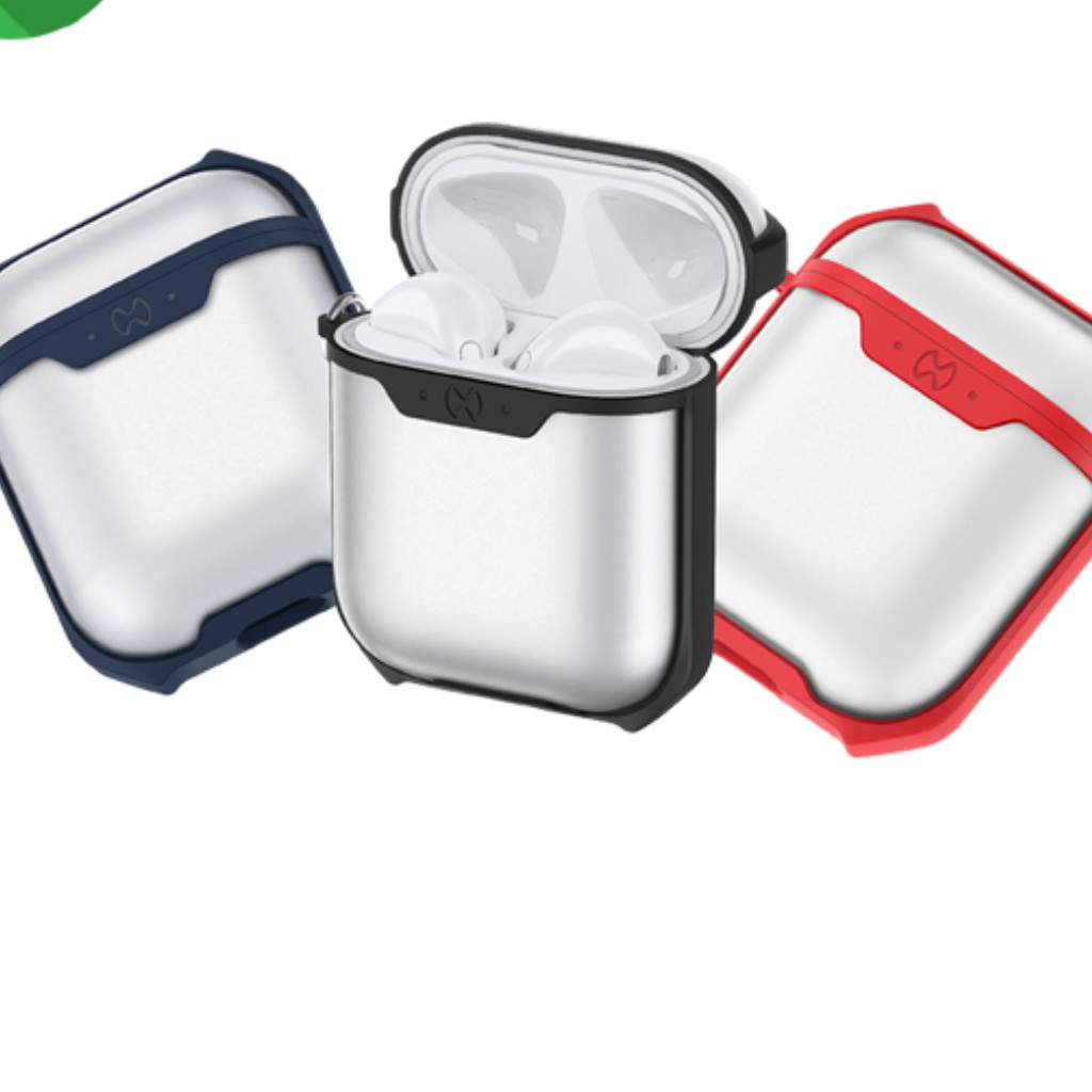 (SIÊU CUTE) Vỏ bảo vệ AIRPOD 2 trong suốt viền màu hana.case