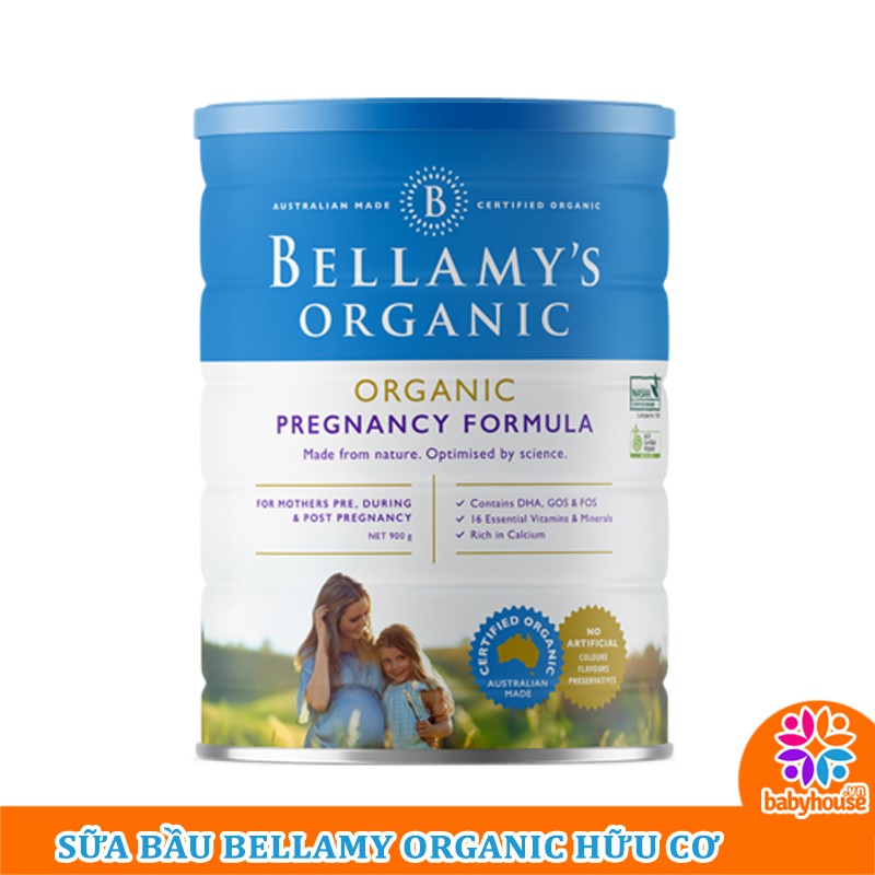 Sữa Bellamy s Organic hữu cơ số 3 1 2 4 BẦU 900g