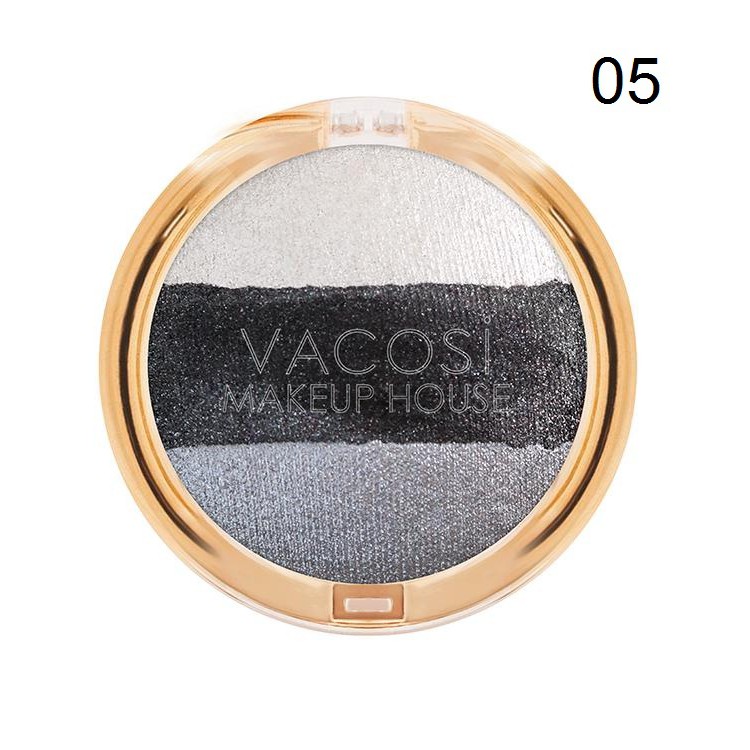 [Chính Hãng] Bộ Phấn mắt phối 3 màu Vacosi Eyeshadow 5g Chì Kẻ Mày Đa Năng Vacosi Dual Eyebrow