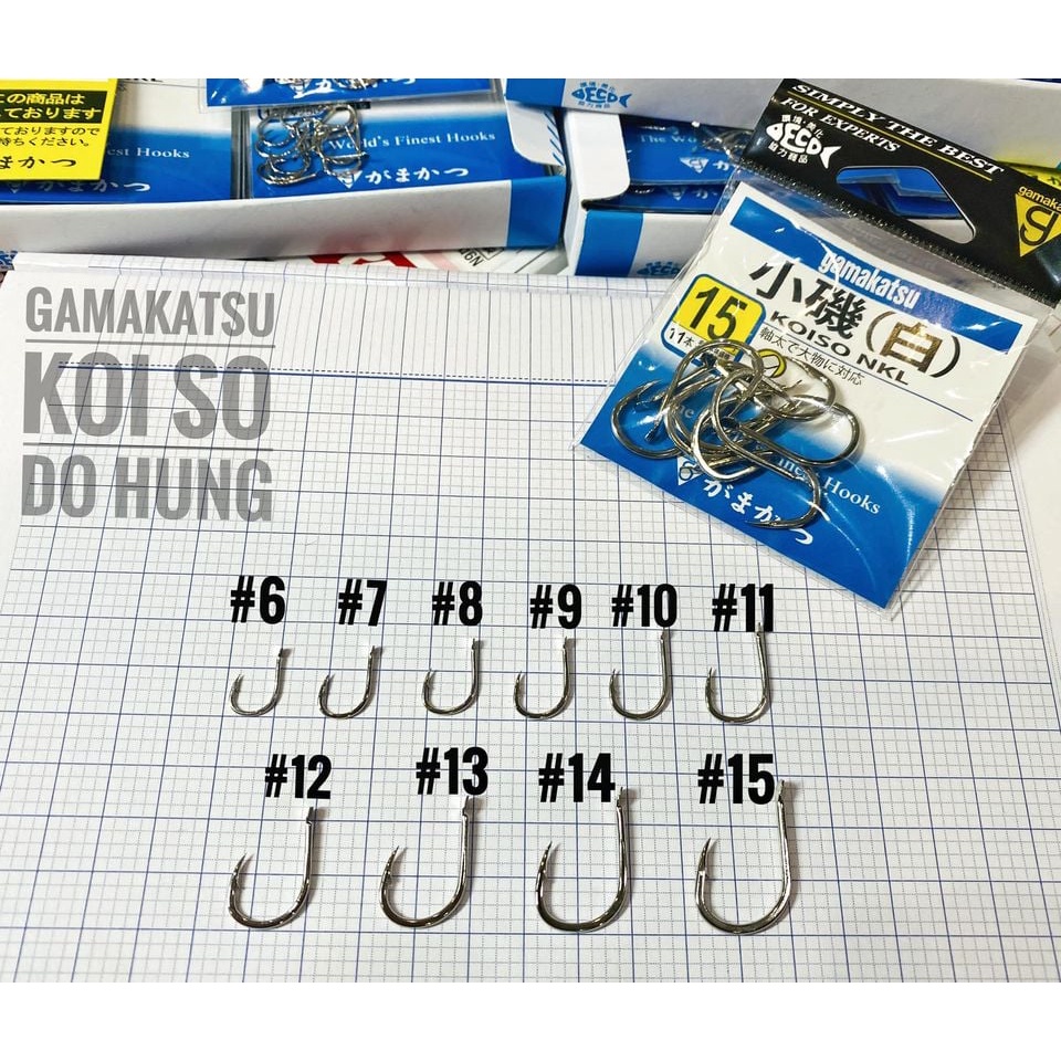 🥰🥰  lưỡi gamakatsu koiso 😍😍 hàng mới về nhiều size cho anh em