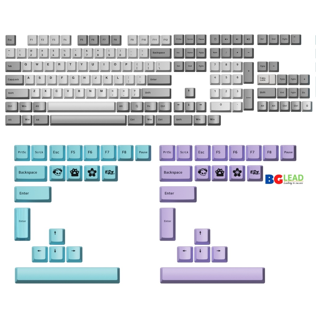 Bộ keycap cho bàn phím cơ AKKO Silent  - Mai Hoàng phân phối