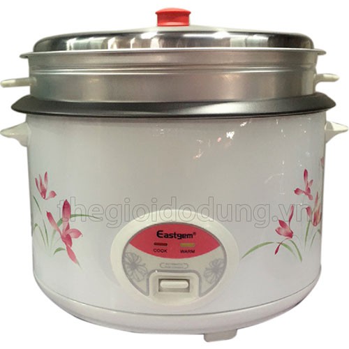 Nồi Cơm Điện Công Nghiệp Eastgem 10L-13L-Chống Dính-Có Xưởng Hấp-Vung Rời Dễ Vệ Sinh