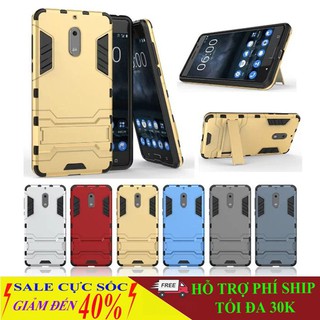 Ốp lưng Nokia 6 chống sốc Iron man có chân dựng máy